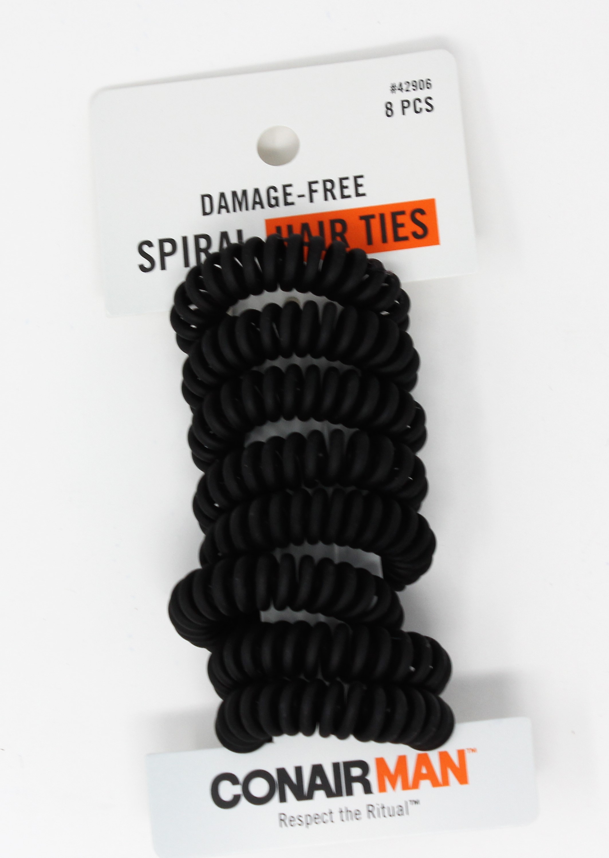 8 pk spiral hair ties